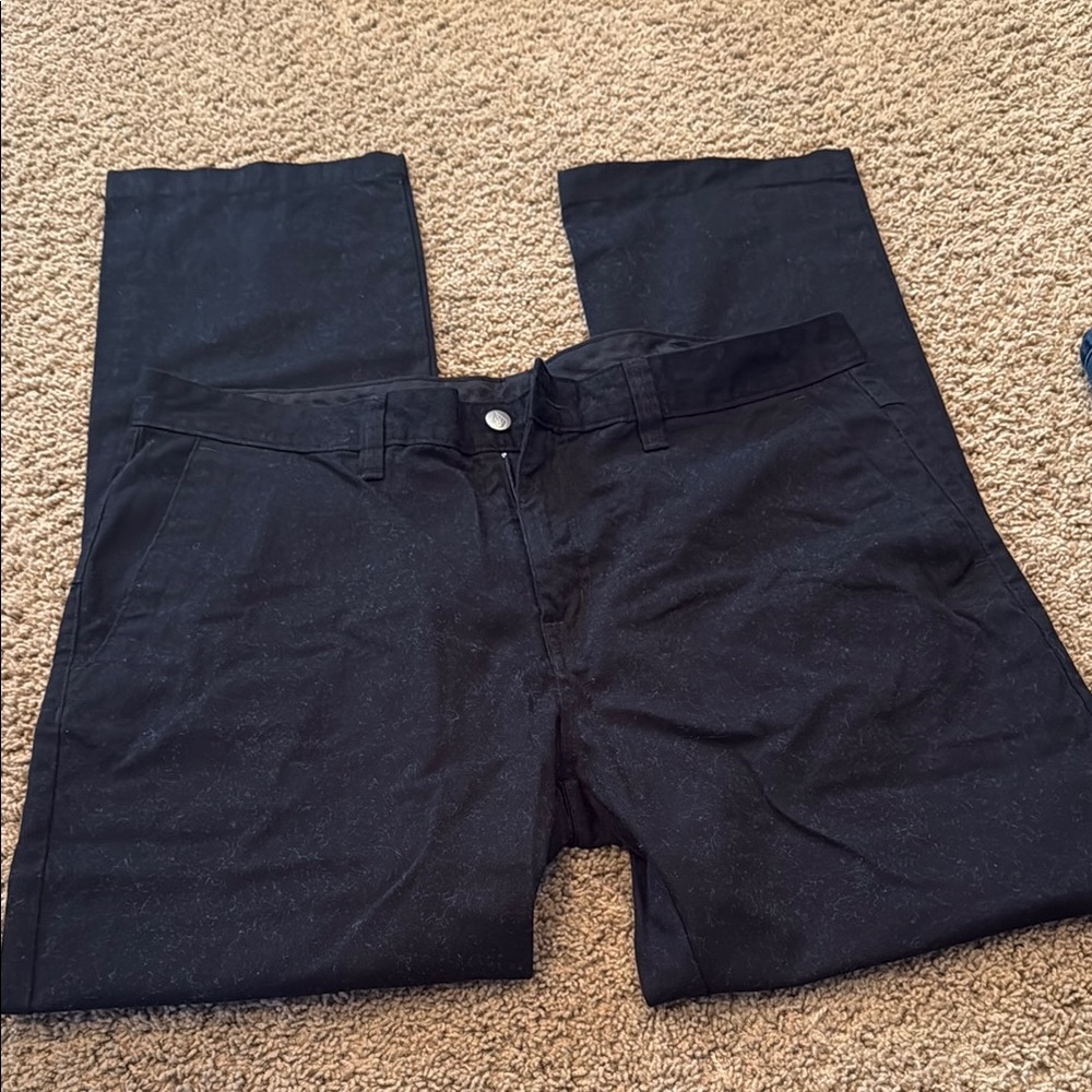 Volcom mens Black Straight-Leg Pants